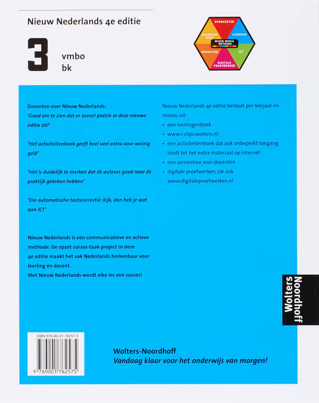 Nieuw Nederlands / 3 Vmbo-bk achterkant