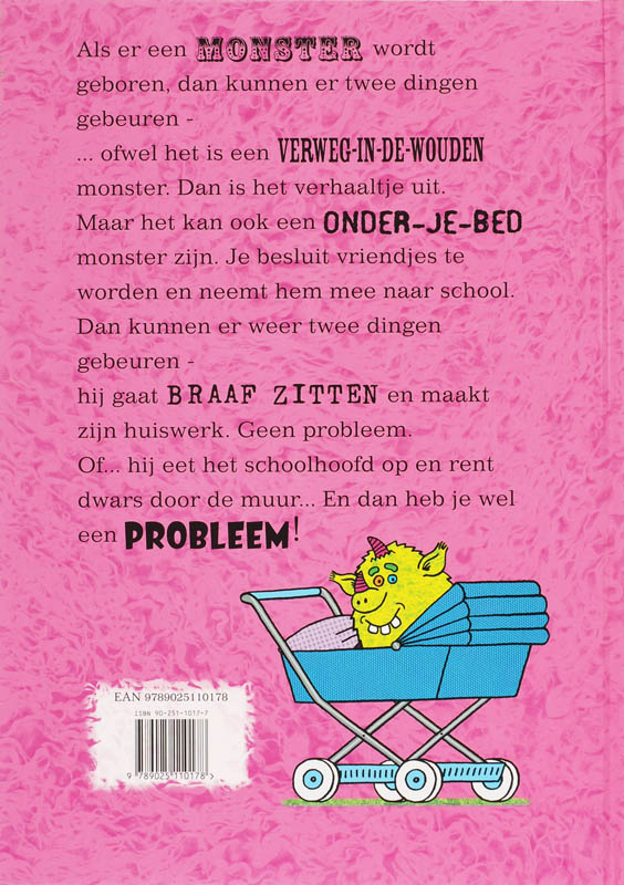 Als er een monster is geboren achterkant