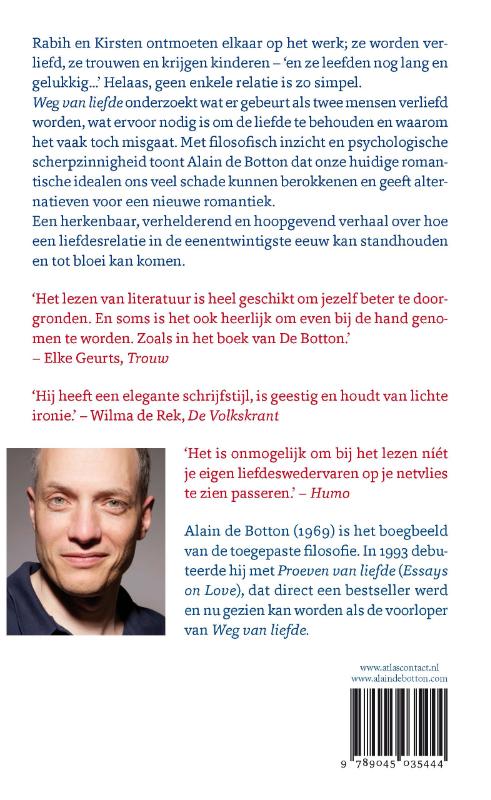 Weg van liefde achterkant