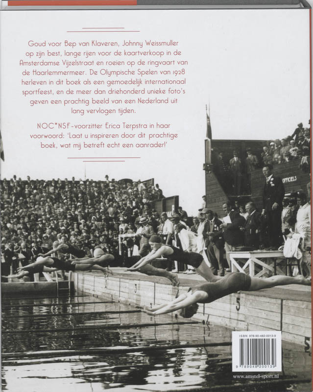 De Olympische Spelen Amsterdam 1928 / Amstel Sport achterkant
