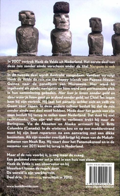 Een krijger onderweg naar huis achterkant