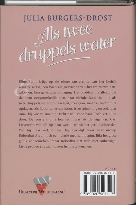 Als Twee Druppels Water achterkant