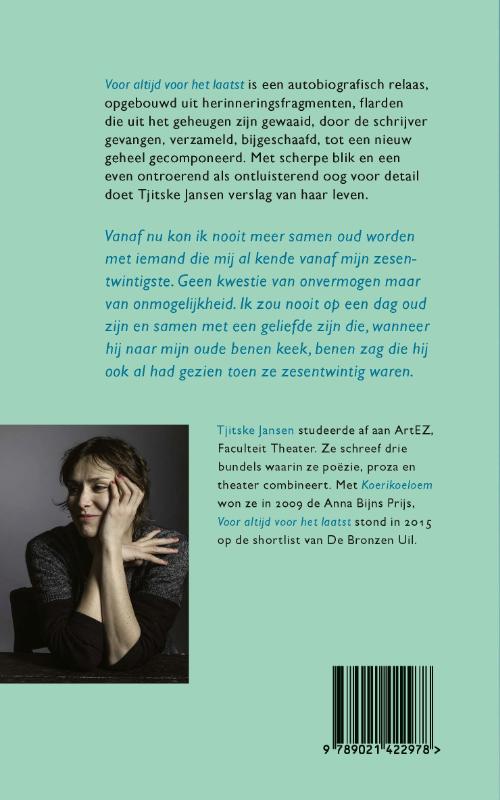 Voor altijd voor het laatst achterkant