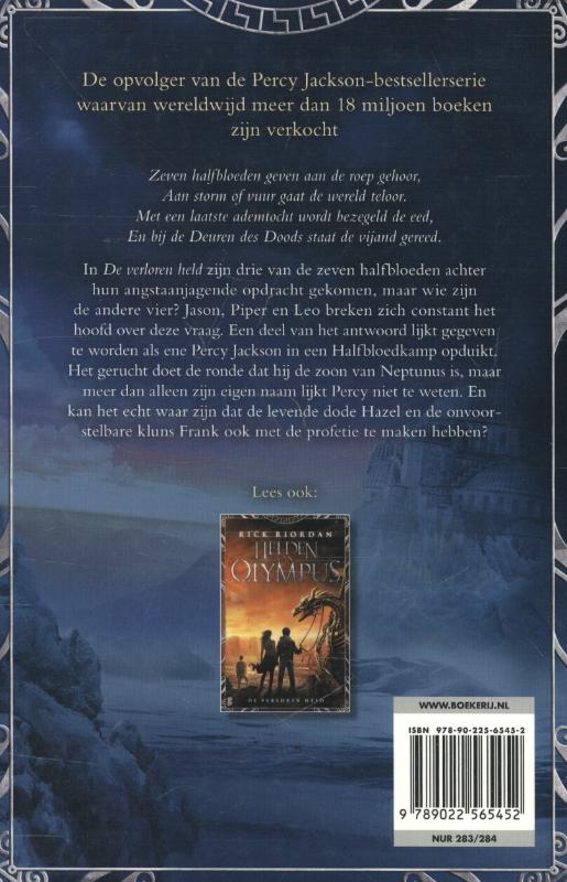 De zoon van Neptunus / Helden van Olympus / 2 achterkant