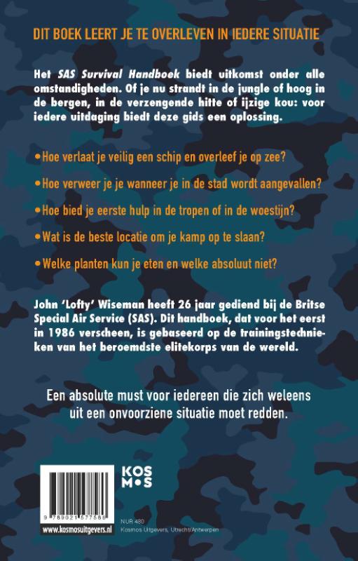 Het SAS Survival handboek achterkant
