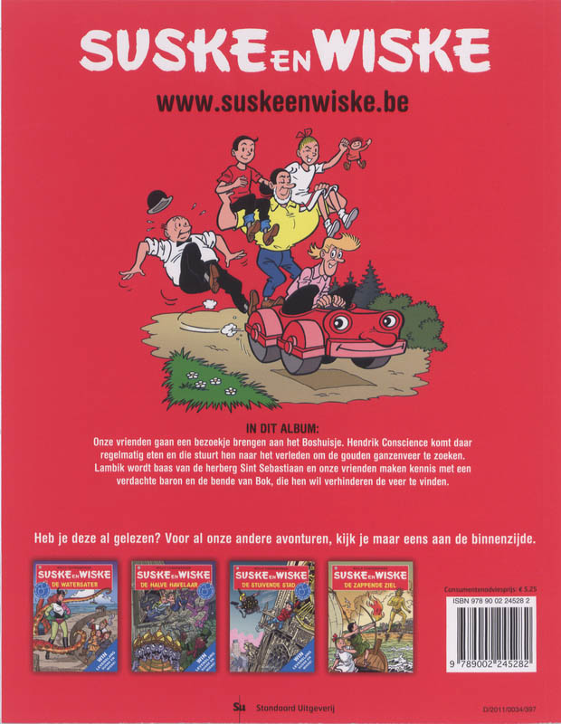 Suske en Wiske 194 - De gouden ganzeveer achterkant