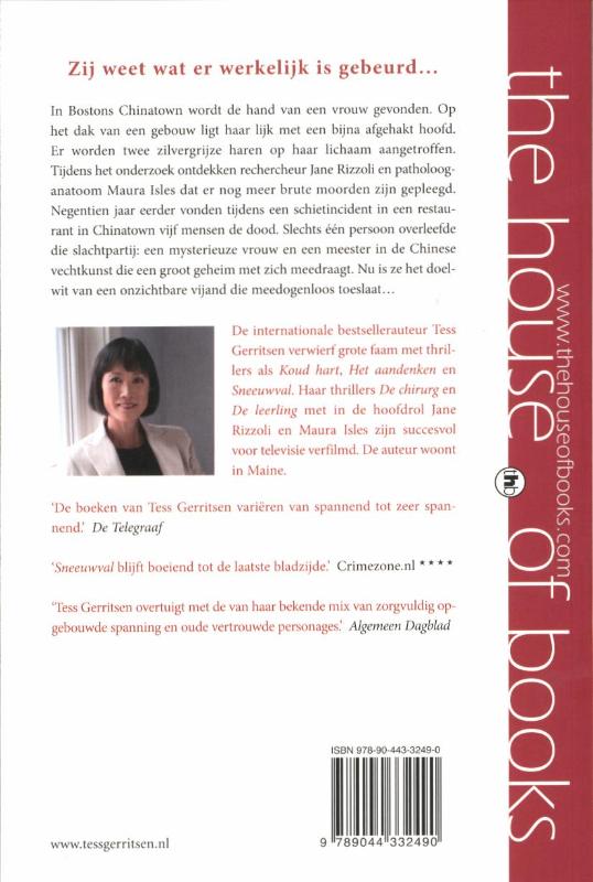 Het stille meisje / Rizzoli & Isles / 9 achterkant