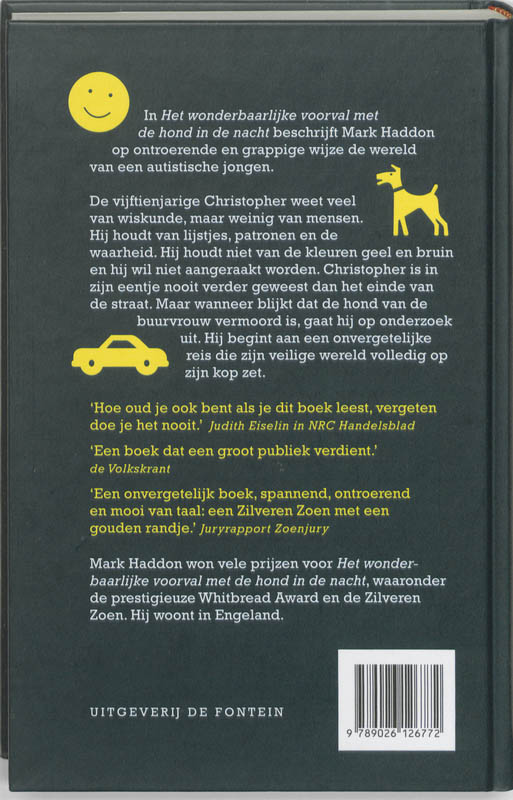 Het wonderbaarlijke voorval met de hond in de nacht achterkant