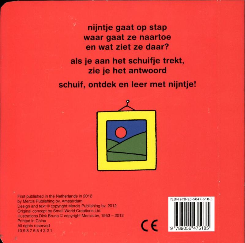 Nijntje schuifboekje Wat zie je daar? achterkant