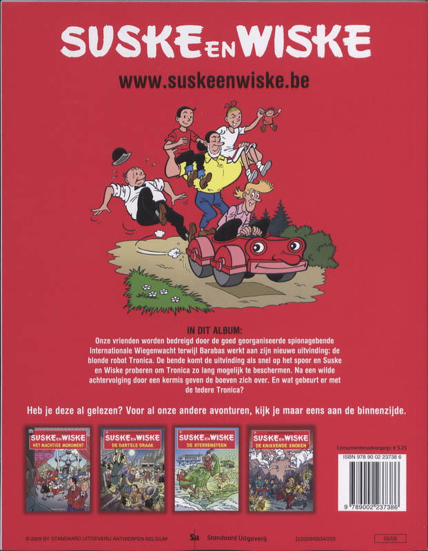 Tedere Tronica / Suske en Wiske / 086 achterkant