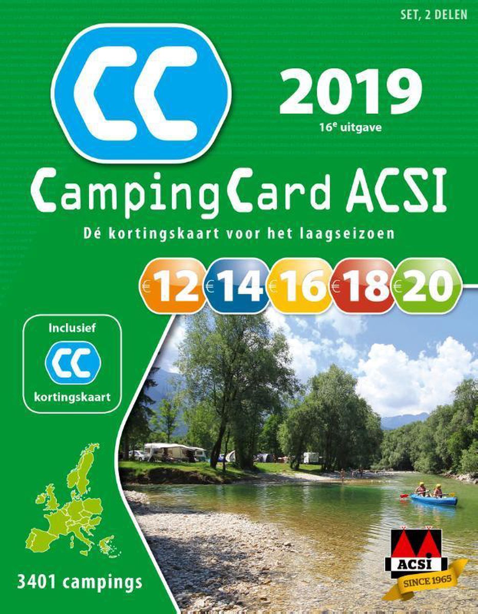 ACSI CampingCard set / 2019 / ACSI Campinggids