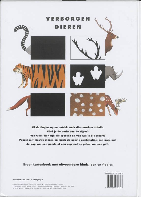 Verborgen dieren achterkant