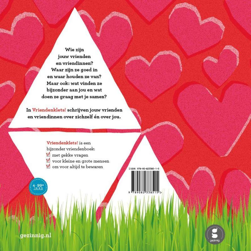 Vriendenklets! achterkant
