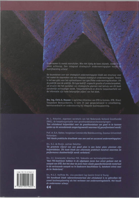 De bouwstenen voor een strategisch ondernemingsplan achterkant