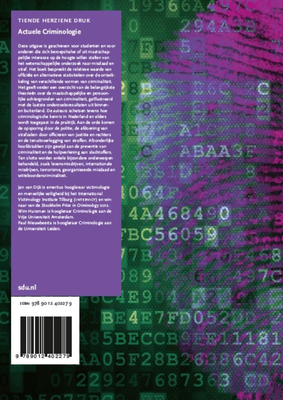 Actuele Criminologie achterkant