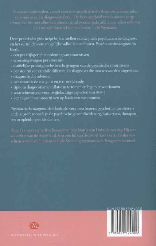 Psychiatrische diagnostiek achterkant