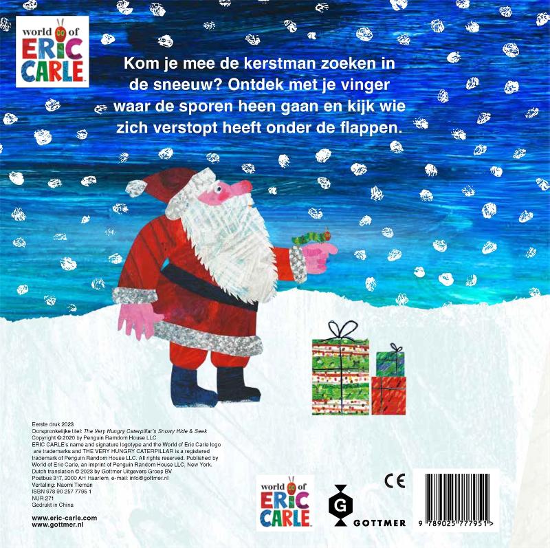 Zoek & vind- In de sneeuw / Rupsje Nooitgenoeg achterkant