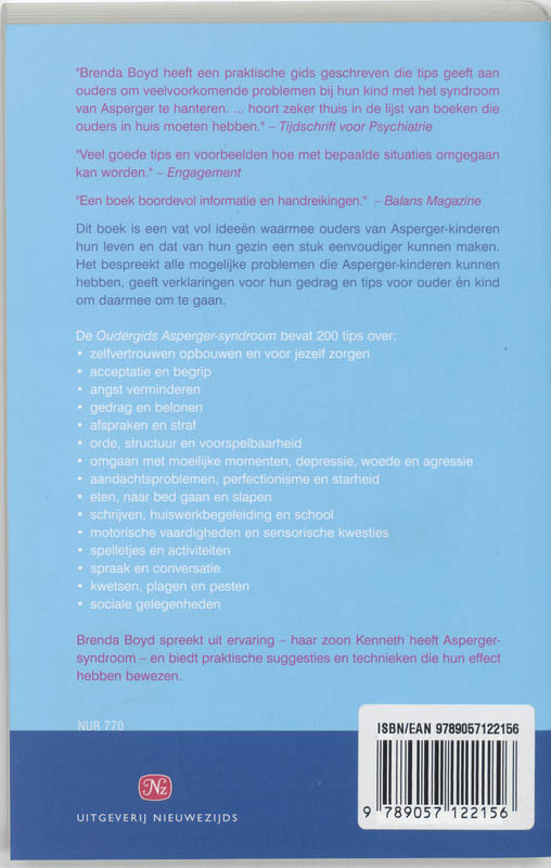 Oudergids Asperger-Syndroom achterkant