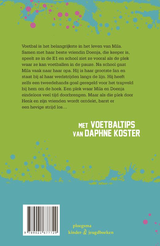 Voetbalgekke meiden achterkant