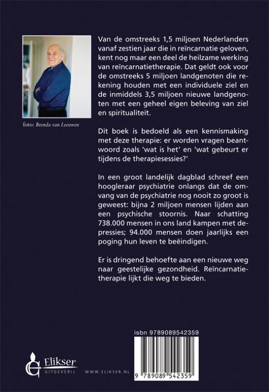 Ontmoeting met reïncarnatietherapie achterkant