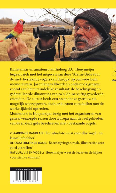 De Kleine Gids voor de niet-bestaande vogels van Europa achterkant