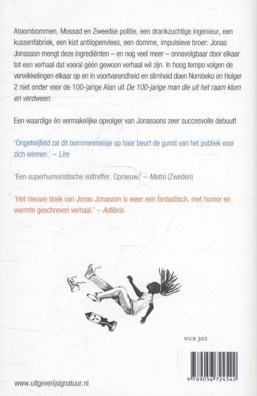 De zonderlinge avonturen van het geniale bommenmeisje achterkant