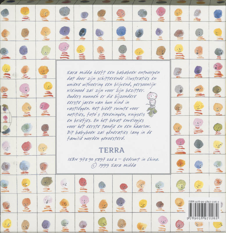 Baby groeiboek achterkant