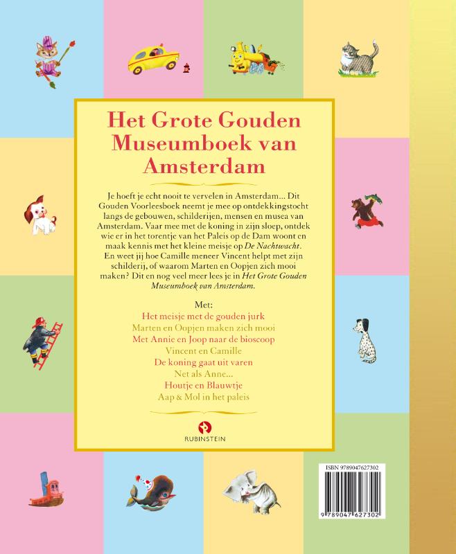 Het Grote Gouden Museumboek van Amsterdam / Gouden Voorleesboeken achterkant