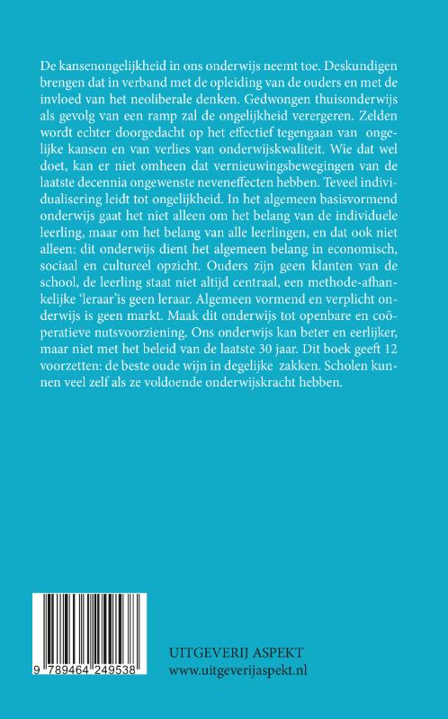 Beter Basisonderwijs 1960 - 2020 - 2080 achterkant