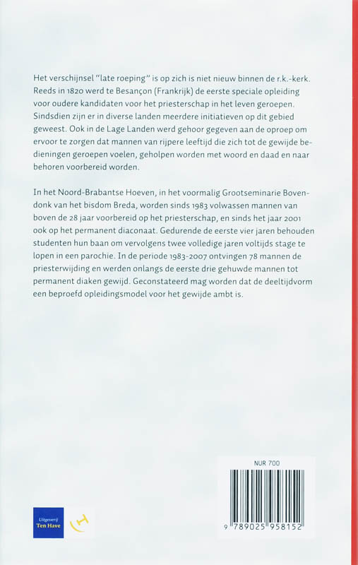 Laat Heb Ik U Lief Gekregen achterkant