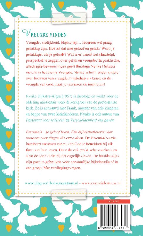 Vreugde vinden Essentials je geloof leven / Essentials je geloof leven achterkant