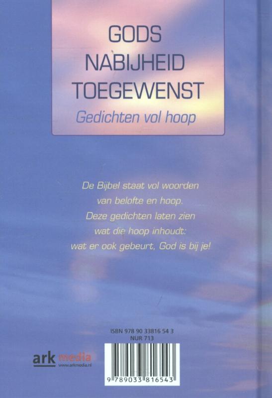 Gods nabijheid toegewenst achterkant