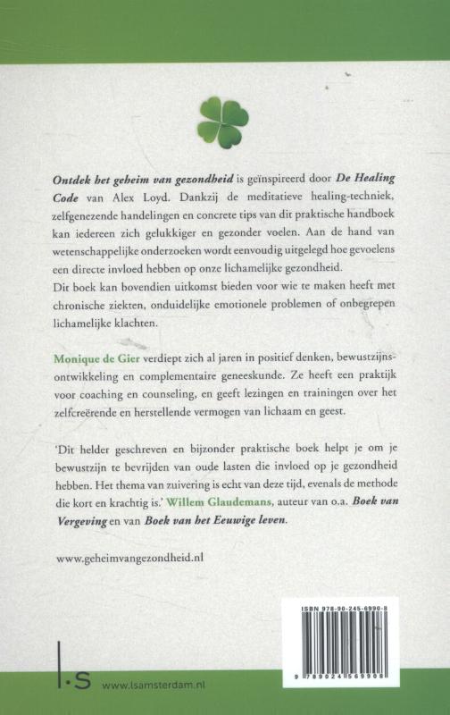 Ontdek het geheim van gezondheid achterkant