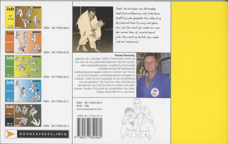 Judo / 6e Kyu witte band / 5e Kyu gele band / Beeld voor beeld achterkant