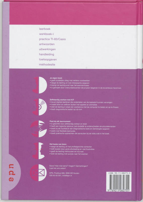 Getal en ruimte / Vwo A 3 / deel Leerboek achterkant