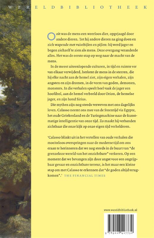 De hemelse jager achterkant