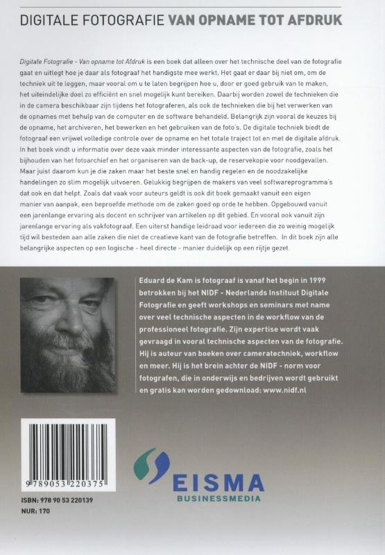 Digitale Fotografie  -   Van opname tot afdruk achterkant