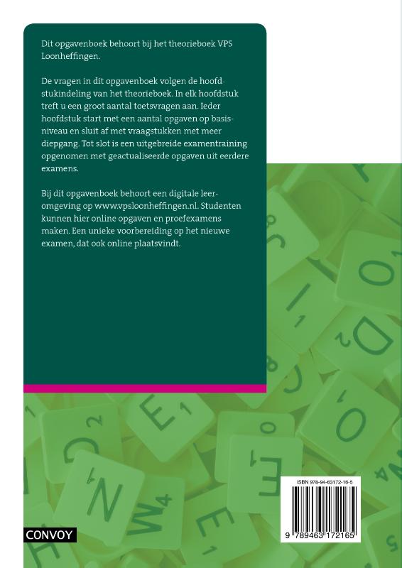 VPS Loonheffingen 2020-2021 Opgavenboek achterkant