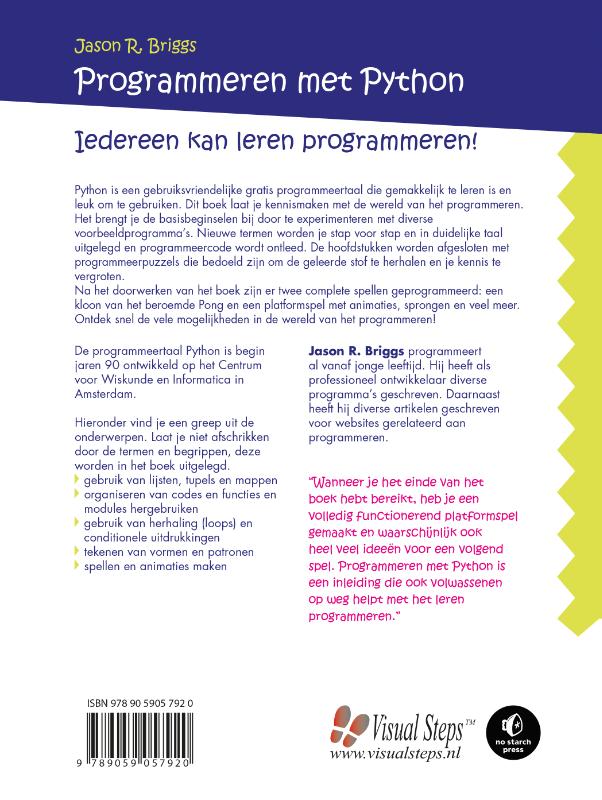 Programmeren met Python achterkant