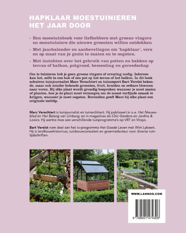 Zakboek voor de hapklare moestuin achterkant