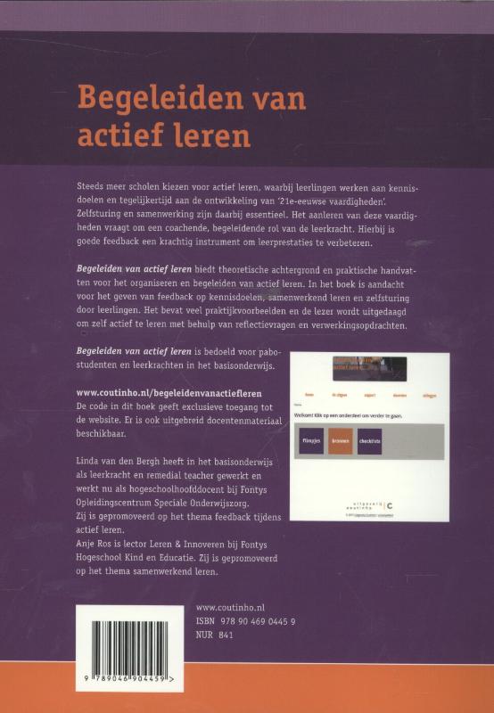 Begeleiden van actief leren achterkant