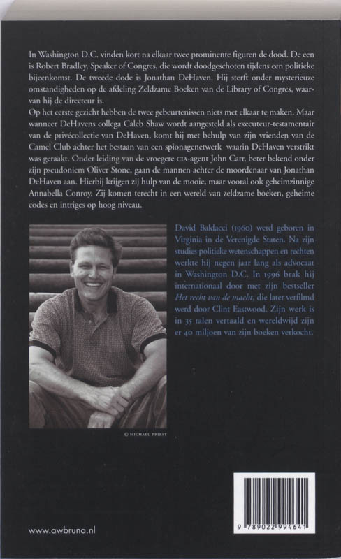 De verzamelaars / Camel Club / 2 achterkant