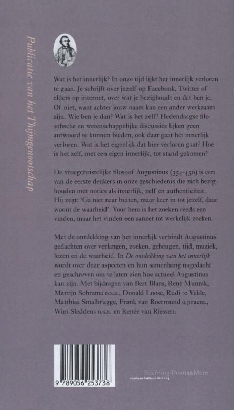 De ontdekking van het innerlijk / Annalen van het Thijmgenootschap / 100.2 achterkant