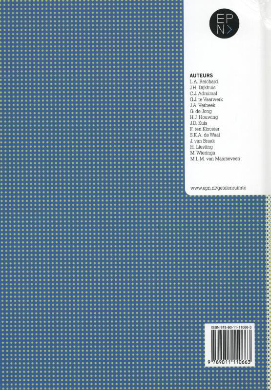Getal en ruimte  / havo A deel 3 / deel leerboek achterkant