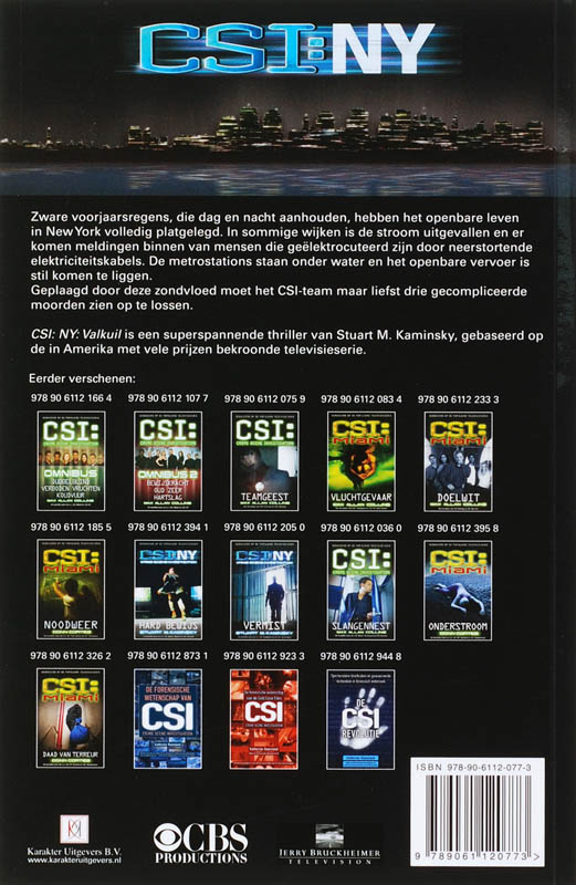 CSI: NY: Valkuil achterkant