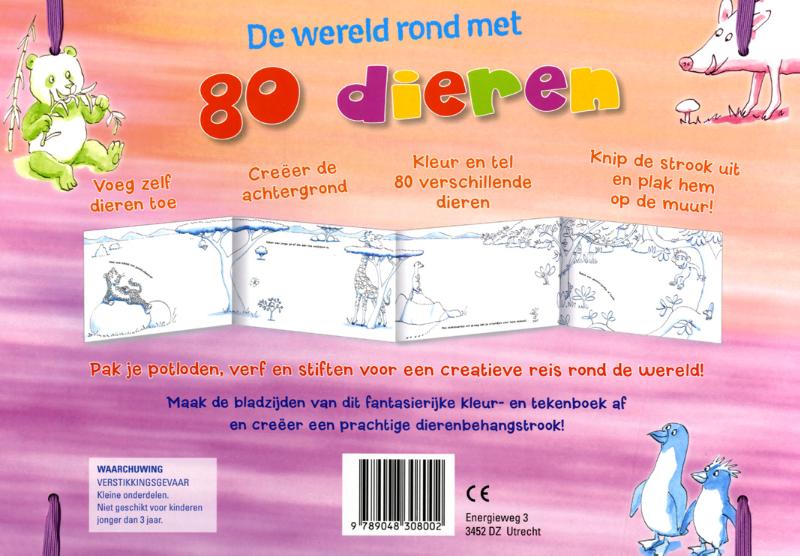 De wereld rond met 80 dieren achterkant