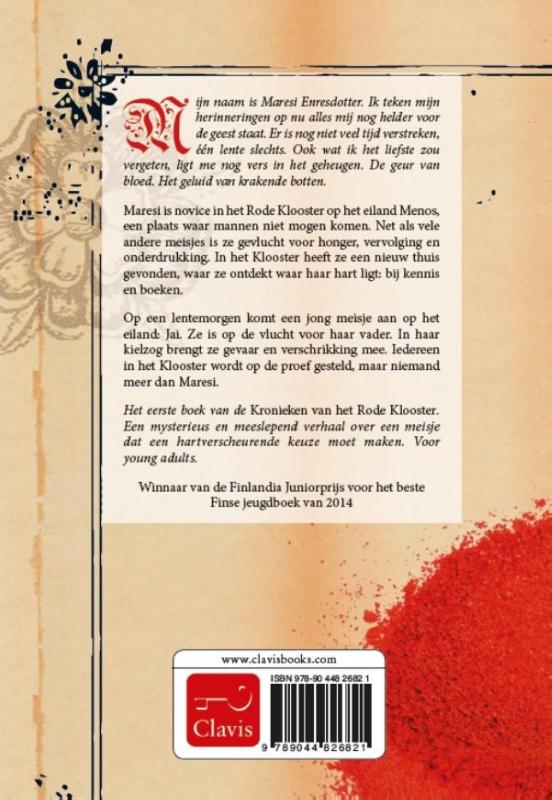 Kronieken van het Rode Klooster 1 -   Maresi achterkant
