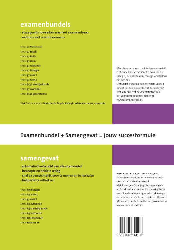 Samengevat Geschiedenis Vmbo/gt/mavo achterkant