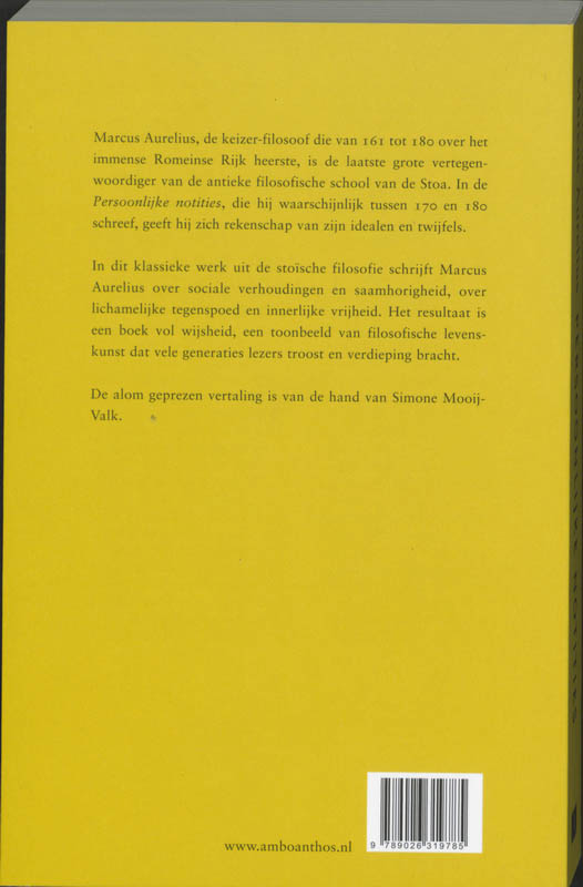 Persoonlijke notities achterkant