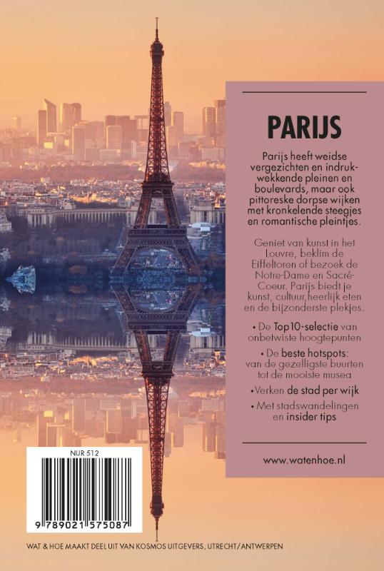 Wat & Hoe reisgids  -   Parijs achterkant